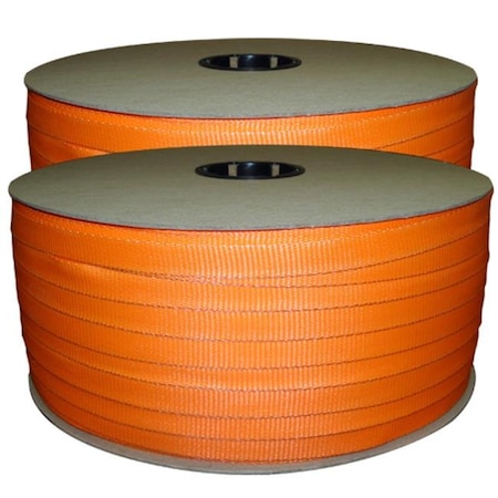 Kubinec Kubinec CL-3424 0.75 in. Orange Woven Polyester Strap; 1650 ft. Coil - 2550 lbs System Strength CL-3424